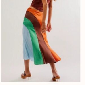 Free people jojo crafty midi skirt